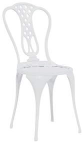 vidaXL Σετ Επίπλων Bistro 3 Τεμαχίων Λευκό από Χυτό Αλουμίνιο