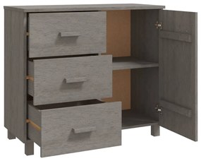 vidaXL Συρταριέρα HAMAR Αν. Γκρι 90 x 40 x 80 εκ. Μασίφ Ξύλο Πεύκου