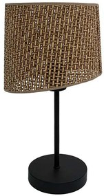 Φωτιστικό Επιτραπέζιο 835-124-293 20x49cm 1xΕ27 60W Black-Brown