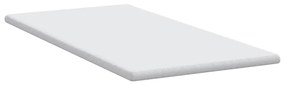 vidaXL Στρώματα Λευκό 90 x 190 cm 100% ύφασμα πολυεστέρα με τζακάρ