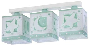 Φωτιστικό Τρίφωτο Οροφής Σε Ράγα Moon 63233 NT Blue Ango Polypropylene