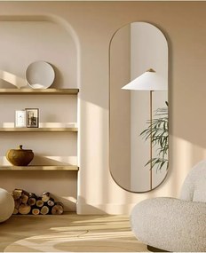 Stewehome Διακοσμητικός καθρέφτης τοίχου MDF οβάλ 180x60 cm