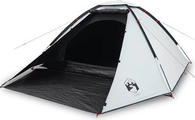 vidaXL Σκηνή Κάμπινγκ 2 Ατόμων Διάβροχη Λευκή Ύφασμα Συσκότισης