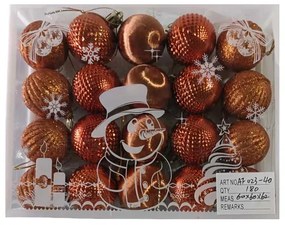 Σετ Χριστουγεννιάτικες μπάλες - 4cm - 20pcs - 02340-02340
