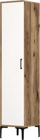 Μονοφυλλη Ντουλαπα Καρυδια/ Λευκο KUMSAL 47.5x40x201.4