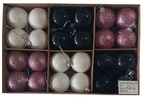 Σετ Χριστουγεννιάτικες μπάλες - 5cm - 24pcs - 231108-231108