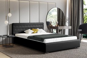 Επενδυμένο κρεβάτι Larvik-Mauro-120 x 200