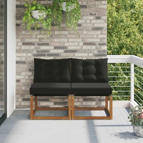 vidaXL 2 Τεμάχιο Εξωτερικός μεσαίος καναπές