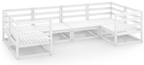 vidaXL Σαλόνι Κήπου 6 Τεμαχίων από Μασίφ Ξύλο Πεύκου