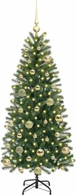vidaXL Τεχνητό Χριστουγεννιάτικο Δέντρο Πράσινο 120 cm ΠΕ και PVC