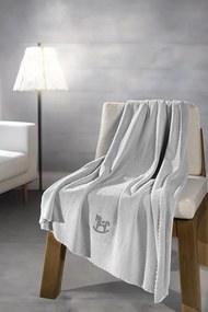 ΒΡΕΦΙΚΗ ΚΟΥΒΕΡΤΑ ΑΓΚΑΛΙΑΣ 100x140cm GUY LAROCHE - BOY TOY SILVER