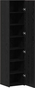 vidaXL Highboard Μαύρη Οξυά 40 x 42,5 x 185 εκ.