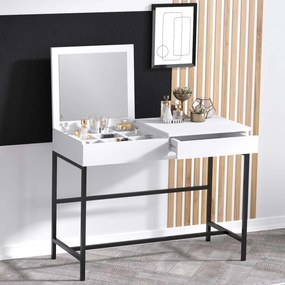 Μπουντουάρ Με Καθρέφτη (100x50x74) A-G Amour 393MRD1280 White