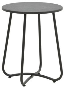 Τable Bramwell  metal dark grey D40x50cm 40x40x50 εκ.