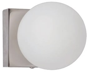 InLight Επιτοίχιο φωτιστικό από χρώμιο μέταλλο και λευκή οπαλίνα (43420-1)