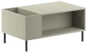 Τραπεζάκι σαλονιού Vena Megapap χρώμα ash green 100x60x42εκ.