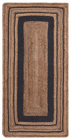 Χαλί Διαδρόμου (60x130) Silk Fashion 1728 Natural/Black