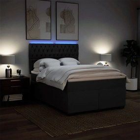 ΚΡΕΒΑΤΙ BOXSPRING ΜΕ ΣΤΡΩΜΑ ΜΑΥΡΟ 160X200 ΕΚ. ΥΦΑΣΜΑΤΙΝΟ 3292848