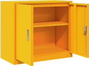 vidaXL Ντουλάπι αποθήκευσης Χαμομηλί κίτρινο 80 x 40 x 70 εκ Ατσάλι