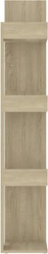 vidaXL Βιβλιοθήκη Sonoma Δρυς 86 x 25,5 x 140 εκ. από Επεξ. Ξύλο