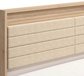 Ξύλινο Κρεβάτι Modena 160 Artisan - Cashmere - Artisan Matt Μπέζ 160x200 εκ. 174x209x115 εκ.