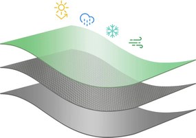 vidaXL Τεντόπανα με Θηλιές Λευκό 3 x 5 μ 90 γρ PE