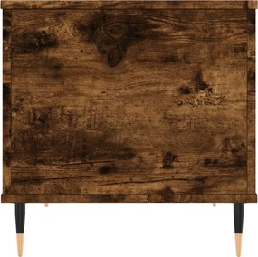 vidaXL Τραπεζάκι Σαλονιού Καπνιστή Δρυς 60x44,5x45 εκ. Επεξ. Ξύλο