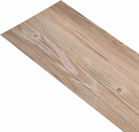 vidaXL Πλάκες Δαπέδου 18 pcs Καφέ 5,26 τ.μ. PVC