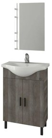 Bathroom Set LUNA 55 SLIM Γκρί Ανοιχτό