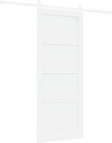 VidaXL Συρόμενη Πόρτα ORKDAL 83 x 202 εκ. Επεξεργασμένο Ξύλο Λευκό