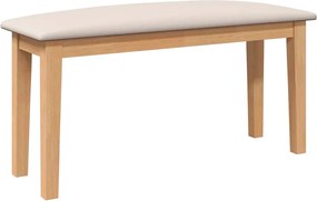 Πάγκος vidaXL 90 cm από μασίφ ξύλο καουτσούκ