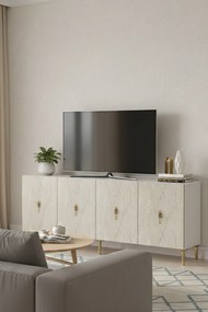 Stewehome πολυλειτουργική κονσόλα ντουλάπι για καφέ και βάση τηλεόρασης 180x32x75 cm