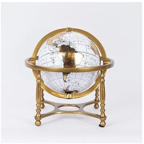 Υδρόγειος Μεταλλική Χρυσό & Άσπρη 32x32x32cm 752-19029 Estheti-752-19029-Λευκό-Χρυσό 752-19029