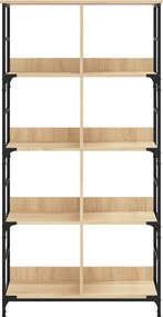 vidaXL Βιβλιοθήκη Sonoma Δρυς 78,5x33x153 εκ. Επεξεργασμένο Ξύλο