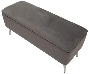 Σκαμπό με Αποθηκευτικό χώρο SILVERY 42x112