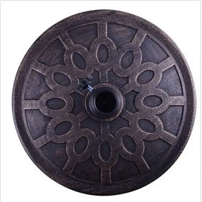 Costway Στρογγυλή Βάση Ομπρέλας Αγοράς Χάλκινη OP2262