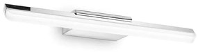 Φωτιστικό Τοίχου-Απλίκα Riflesso 142272 42x4x9cm LED 11W 3000K IP44 Chrome Ideal Lux Metal, Plastic