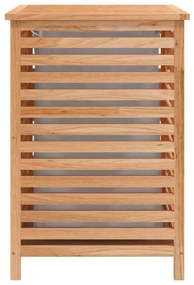 vidaXL Καλάθι Απλύτων 45 x 45 x 65 εκ. από Μασίφ Ξύλο Καρυδιάς