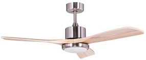 Ανεμιστήρας Οροφής Cf-5213 Satin Nickel 52" Με Led Φως Και Τηλεχειριστήριο 85w 5205505902025 IQ 5205505902025