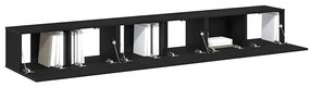 vidaXL Σετ επίπλου τηλεόρασης 3 pcs Μαύρη δρυς 80 x 30 x 30 εκ