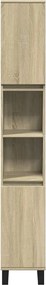 vidaXL Ντουλάπι Μπάνιου Sonoma Δρυς 30x30x190 εκ. Επεξεργασμένο Ξύλο