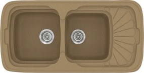 Sanitec Classic 304 (96×51) - Γρανιτένιος νεροχύτης - Metallic COFFE