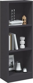 vidaXL Βιβλιοθήκη με 3 Ράφια Λευκή 40x24x109 εκ. Επεξεργασμένο Ξύλο