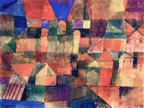 Αναπαραγωγή City with Three Domes - Paul Klee, (40 x 30 cm)
