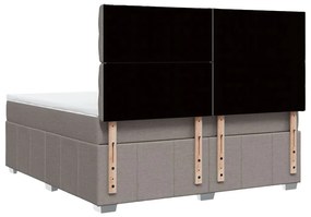 ΚΡΕΒΑΤΙ BOXSPRING ΜΕ ΣΤΡΩΜΑ TAUPE 180X200 ΕΚ. ΥΦΑΣΜΑΤΙΝΟ 3291758