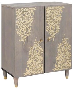 vidaXL Πλαϊνό γραφείο Γκρι και Χρυσό 60 x 33.5 x 75 εκ.