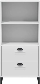 vidaXL Βιβλιοθήκη VIKEN Λευκή 60x35x123 εκ. από Επεξεργασμένο Ξύλο