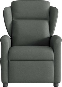 vidaXL Πολυθρόνα Ανακλινόμενη Σκούρο Γκρι Υφασμάτινη