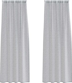 vidaXL Κουρτίνα βυσσινί 2 pcs Σκούρο Γκρι 225 x 140 εκ. Πολυεστέρας