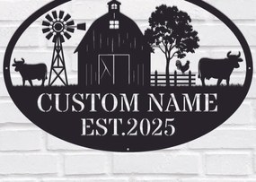 Intra απο ξύλο plywood Χρώμα wenge 3mm-4mm πάχος - ές επιγραφές Farm House Δίασταση 30x40 cm INTRAFABR-23753094